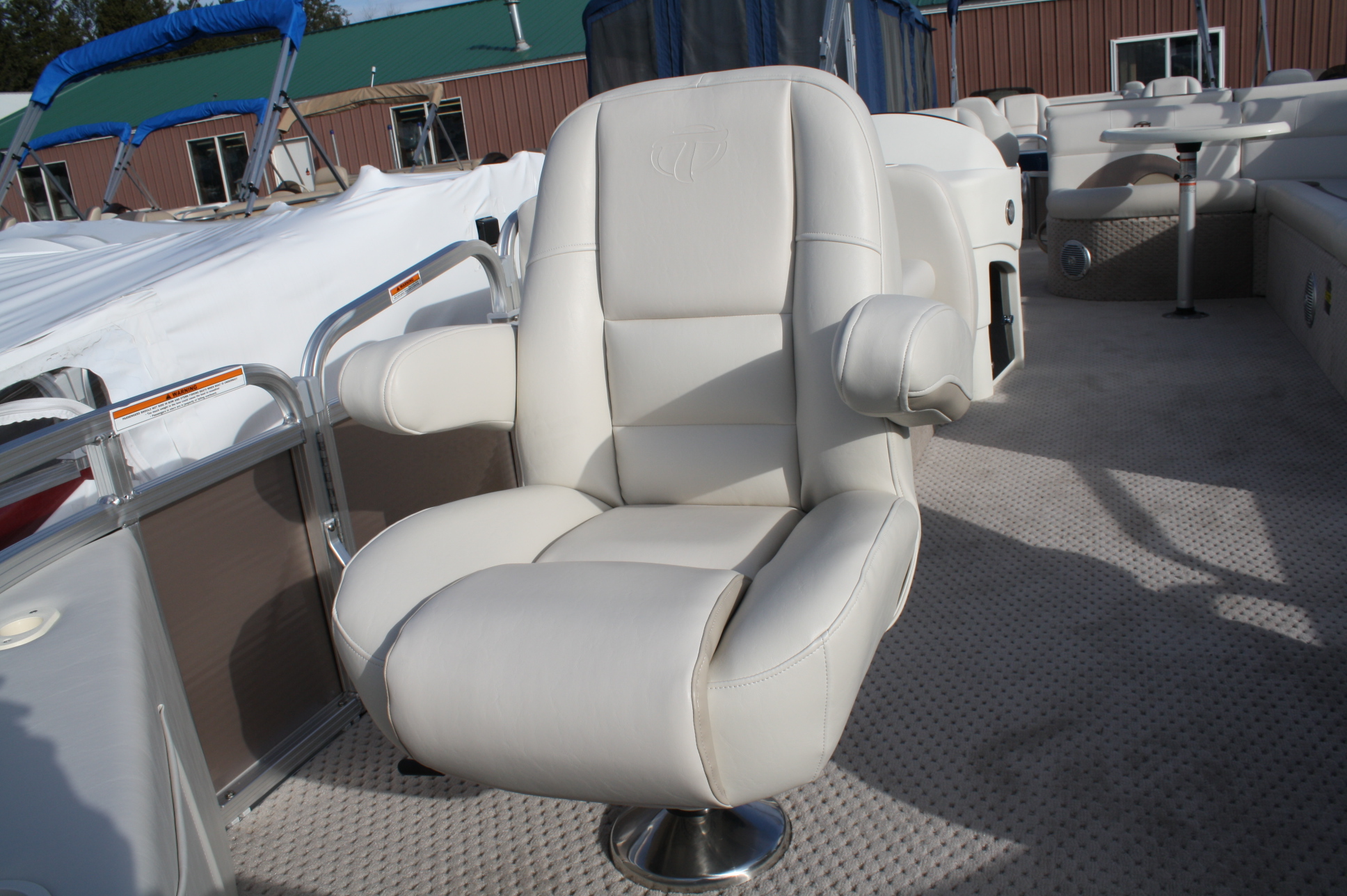 The new 2012 tahoe pontoon boats are showcasing a new style reclining 